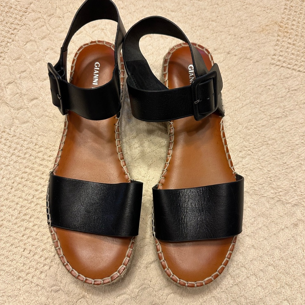 Gianni Bini Black Espadrille Sandals
